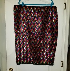 Asos Curve Sequin Skirt